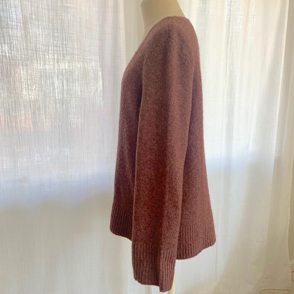 Calvin Klein V Neck Bell Sleeve Sweater - Picture 3 of 8